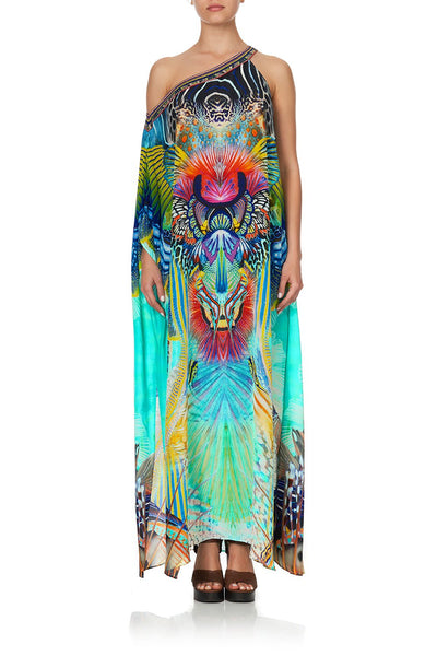 One Shoulder Kaftan Backup W/ Neckband- Reef Warrior