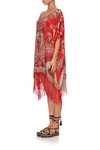 Short Round Neck Kaftan- Cameos Can Can