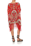 Short Round Neck Kaftan- Cameos Can Can