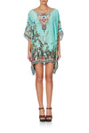 Short Round Neck Kaftan- Millas Backyard