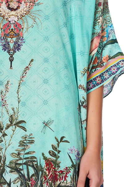 Short Round Neck Kaftan- Millas Backyard