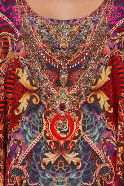 Short Round Neck Kaftan- Slave To The Rhythm