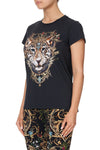 Slim Fit Round Neck Tee- Studio 54