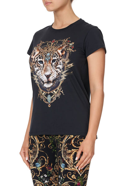Slim Fit Round Neck Tee- Studio 54