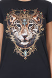 Slim Fit Round Neck Tee- Studio 54