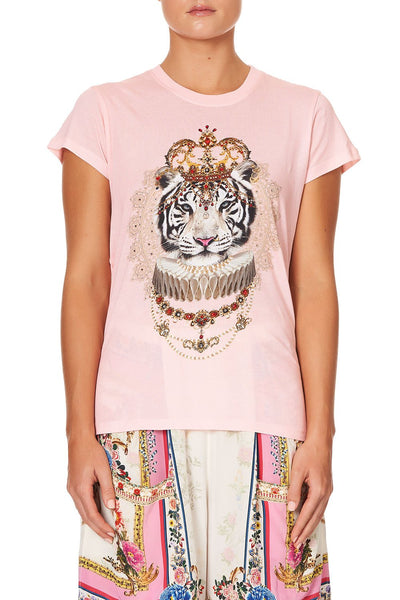 Slim Fit Round Neck T-Shirt- Party In The Palace