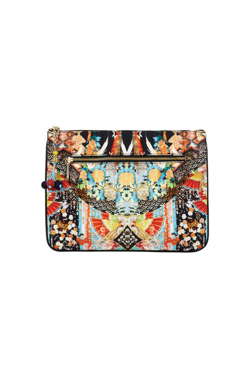 Small Canvas Clutch- Galaxy Girl