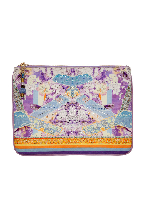 Small Canvas Clutch- Girl In The Kimono