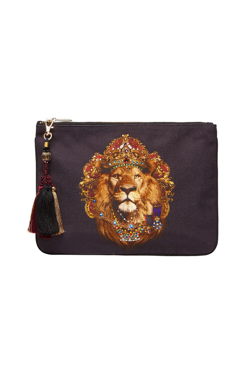 Small Canvas Clutch- King Louis