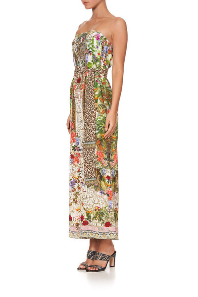 Tie Waist Strapless Jumpsuit- Fair Verona