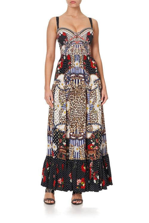 Tiered Skirt W Tie Up Detail- Dear Brigitte