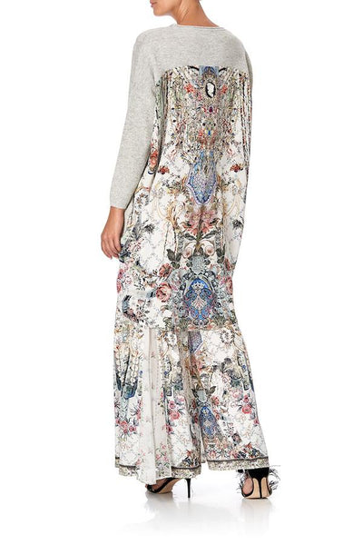 V Neck Jumper W/ Print Back- Southern Belle