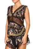 Wide Strap Lace Cami- Friend In Flora