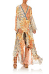Wrap Dress W/ Belle Sleeves- For The Fans
