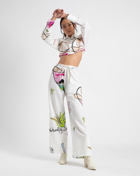 DRAWSTRING RELAXED PANT- COWBOI