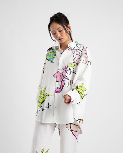 LS OVERSIZED SHIRT- COWBOI