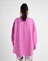 LS OVERSIZED SHIRT-FUCSHIA