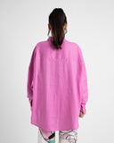 LS OVERSIZED SHIRT-FUCSHIA