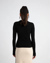 LS CUT OUT TOP - BLACK