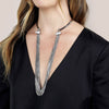 Dawns Exhale Collar & Chain Necklace- White Howlite/ Silver