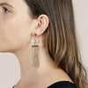 Dawns Exhale Earring- Clear Quartz