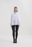 Cowl Neck Ava Top- White