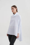 Cowl Neck Ava Top- White