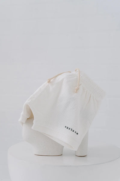 Corduroy Short- Off White