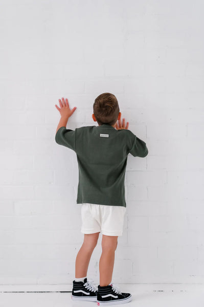 Corduroy Short- Off White