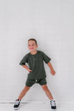 Rib Short- Khaki