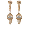 Eastern Dream Grand Earring- White Howlite/ Shiny Gold