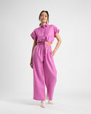 LINEN PANT- FUCHSIA