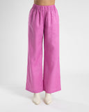 LINEN PANT- FUCHSIA