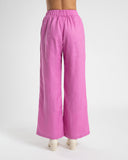 LINEN PANT- FUCHSIA