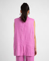 SLEEVELESS BLAZER- FUCHSIA