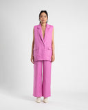 LINEN PANT- FUCHSIA