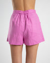 LINEN SHORT- FUCHSIA