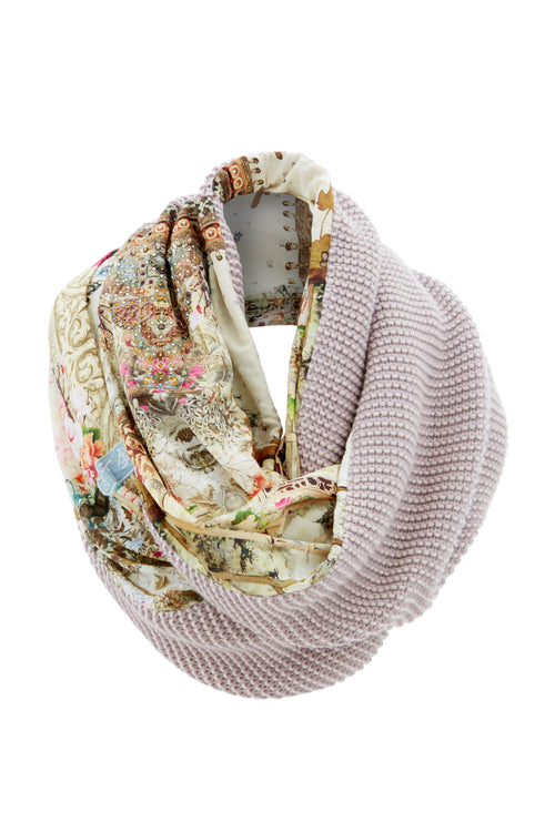 Double Sided Scarf- Girl In The Garden