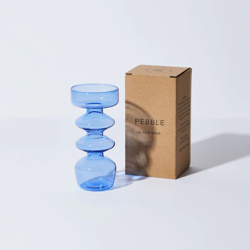 Pebble Vase in Blue