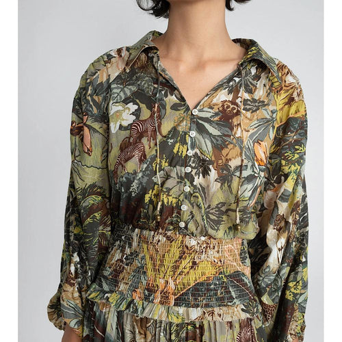 Leandra Gathered Sleeve Shirt