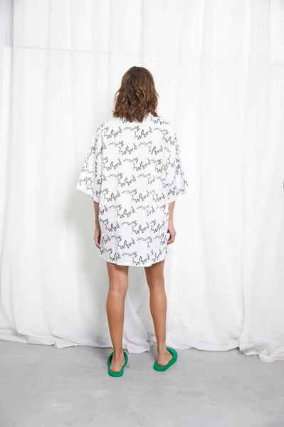 Linen Oversized Shirt Dress