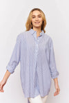 Overshirt in royal stripe voile