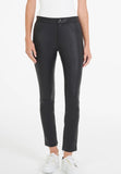 Pure Iconic Stretch Leather Skinny Pant - black