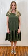 Flora Dress- Khaki