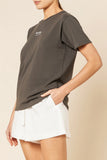 Nude. Organic Heritage Tee-Coal
