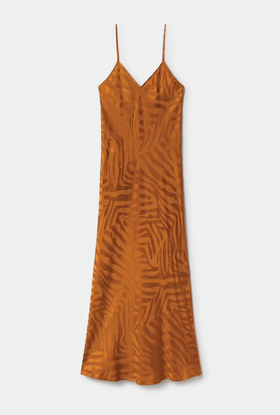 90S Slip Dress Tamarin Jacquard