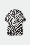 Short Sleeve Boyfriend Shirt- Lemur Matisse