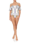 Off Shoulder Frill One Piece- Beach Shack