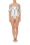 Off Shoulder Frill One Piece- Beach Shack