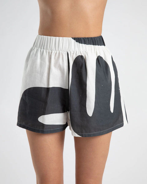 LINEN SHORT- SUMMI PRINT